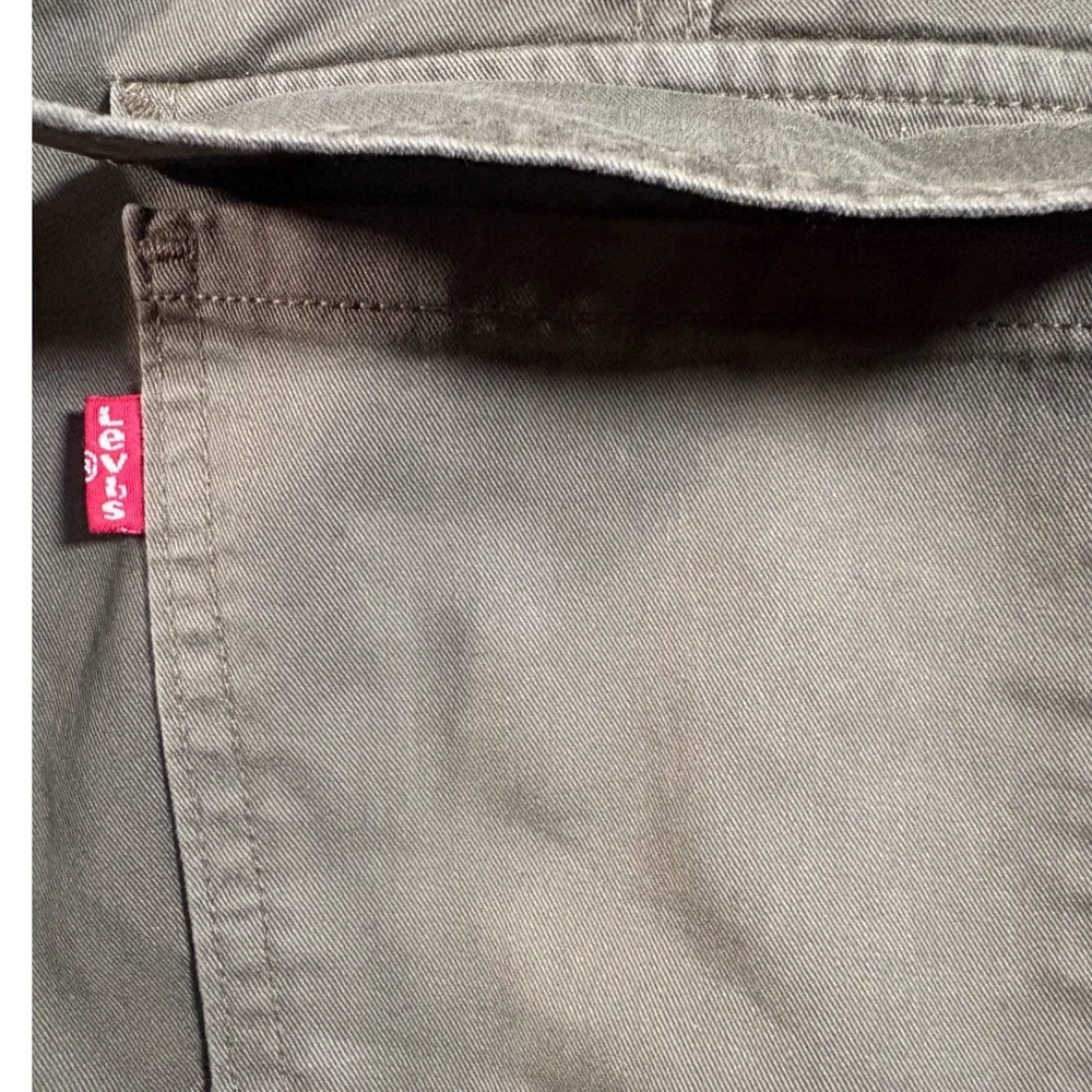 Levi's '94‎ Baggy Cargo Pants Olive Green Utility Pocket Cotton Size 26
